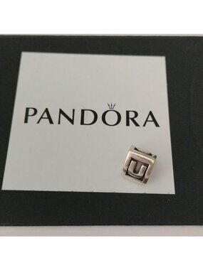 Pandora Retired Sterling Silver Alphabet Bead - Letter U - 790323U